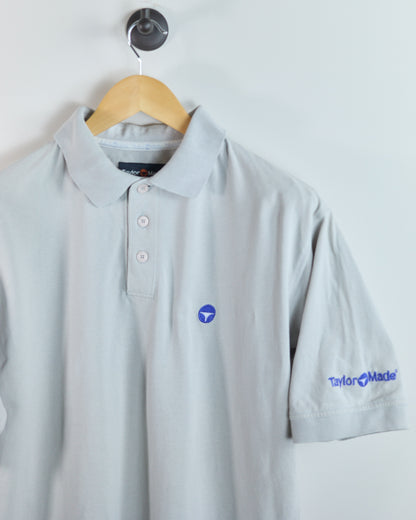 90s TaylorMade Grey/Blue Polo (M)