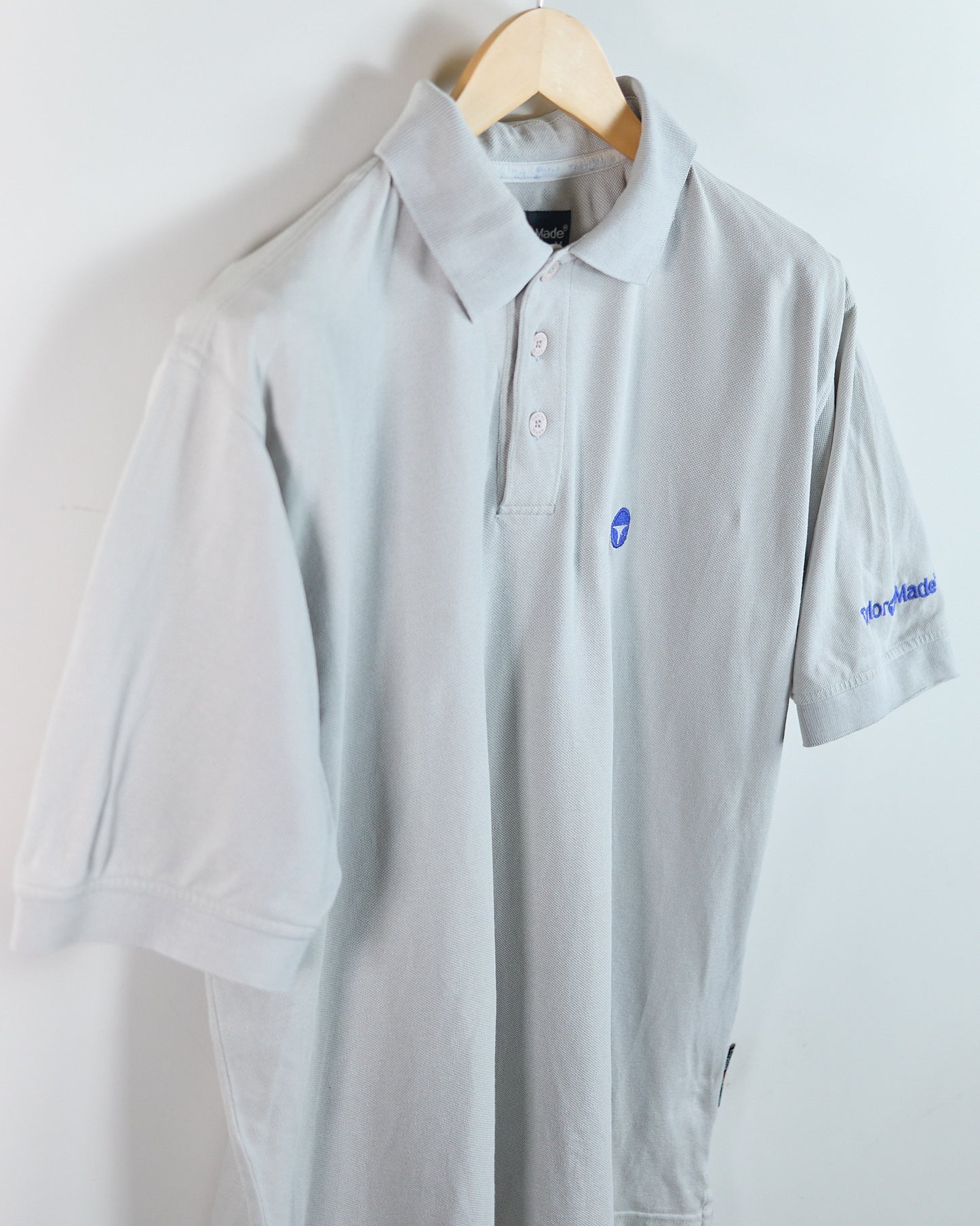 90s TaylorMade Grey/Blue Polo (M)