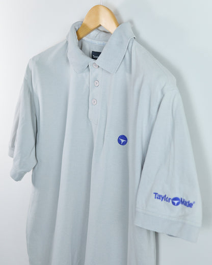 90s TaylorMade Grey/Blue Polo (M)