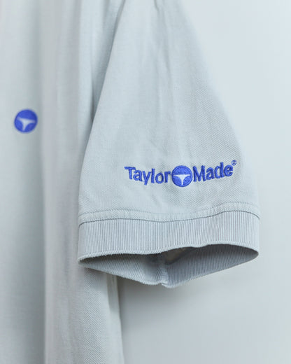 90s TaylorMade Grey/Blue Polo (M)