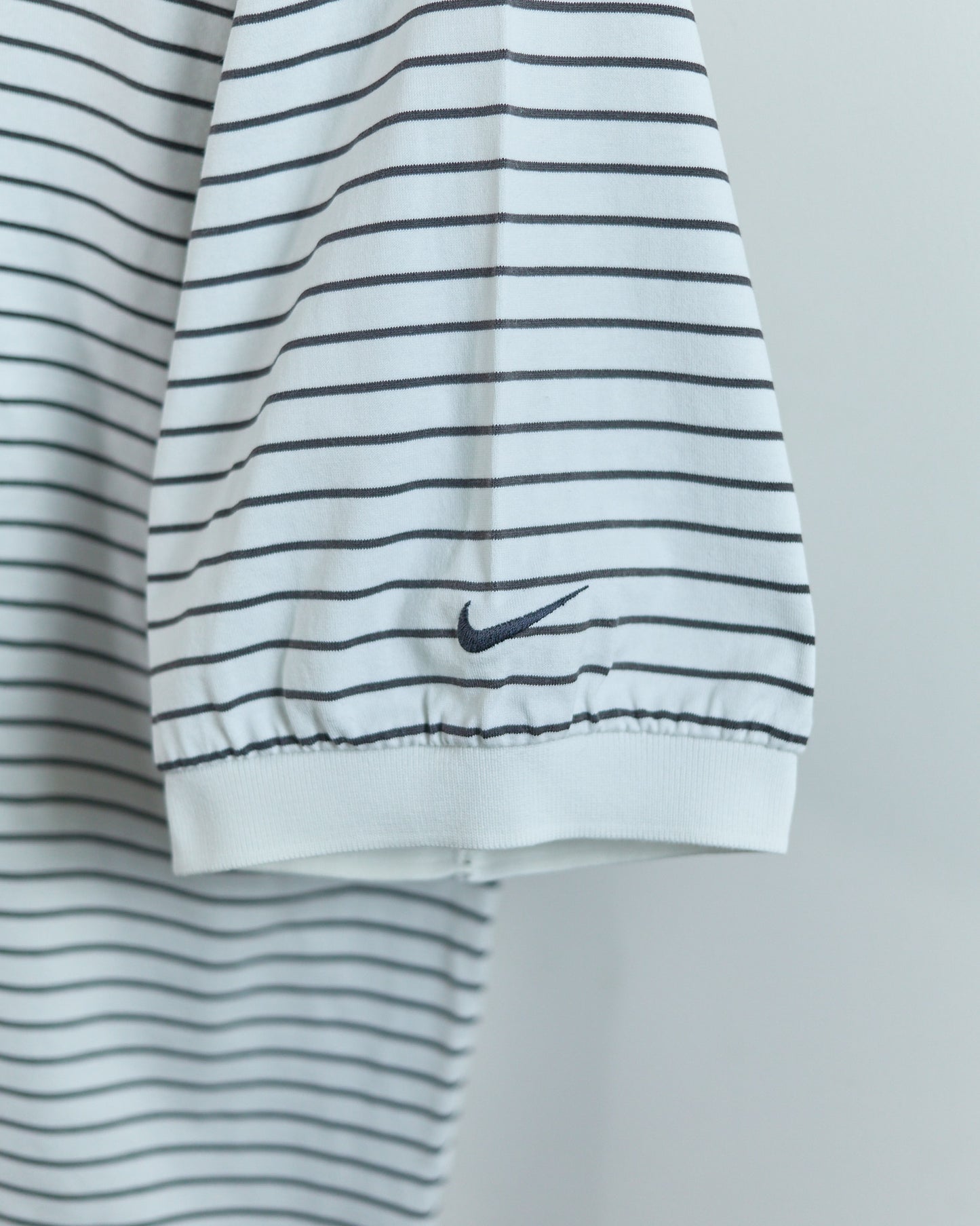 Early 90s Nike Golf White/Black Stripe Polo (XL)