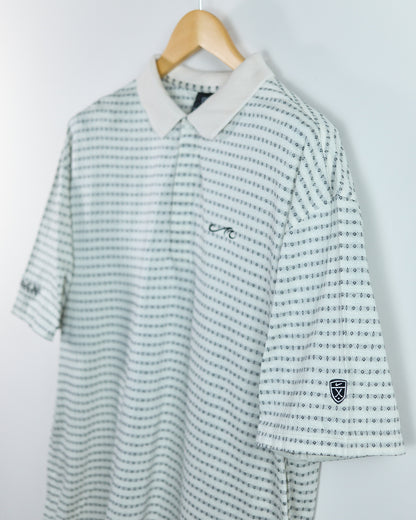 90s Nike Golf Cream Pattern Polo (XL)