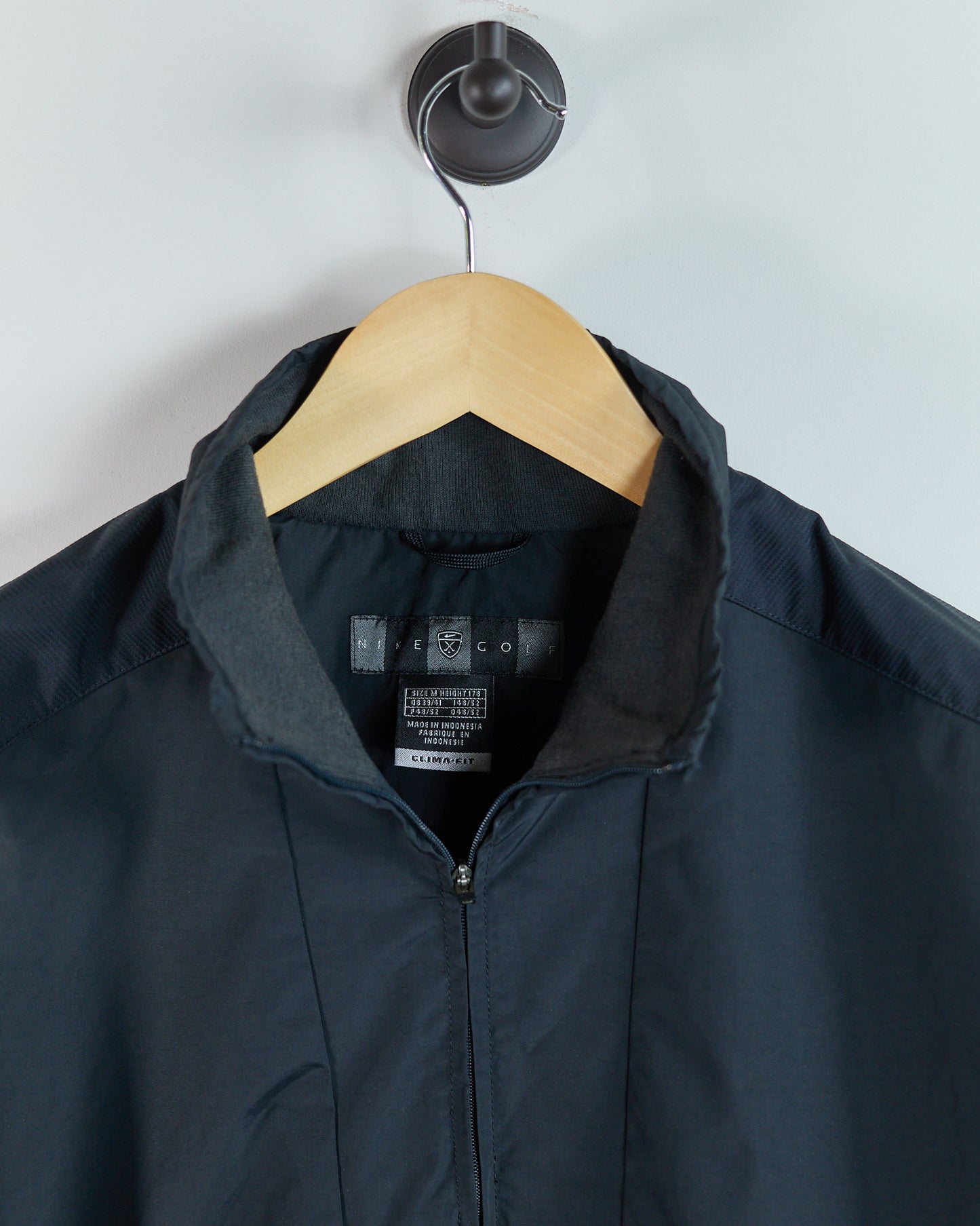 90s Nike Golf Black Quarter Zip Jumper/Jacket (M)