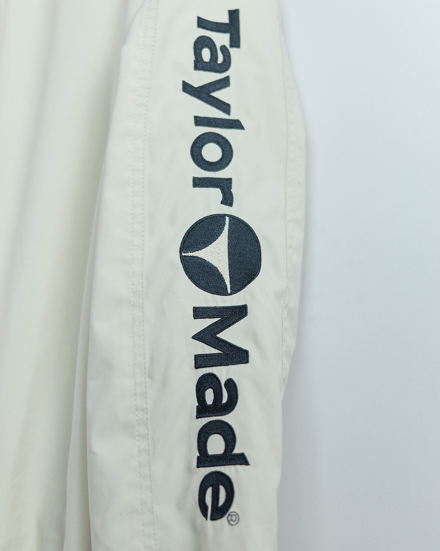 90s TaylorMade Cream V Neck Windbreaker (S)