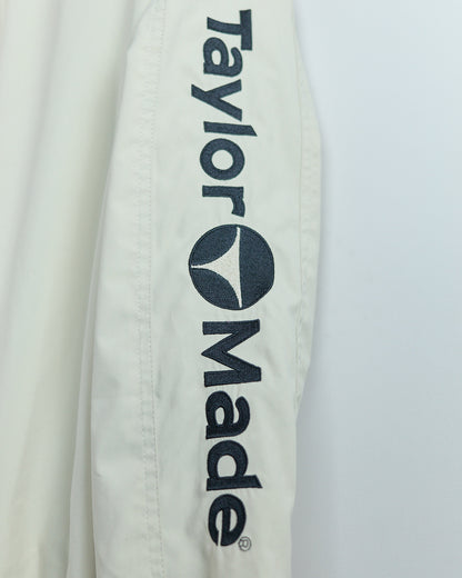 90s TaylorMade Cream V Neck Windbreaker (S)