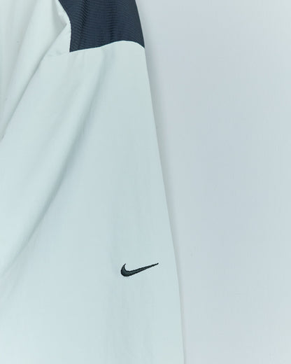 90s Nike Golf White/Black Quarter Zip Windbreaker (L)