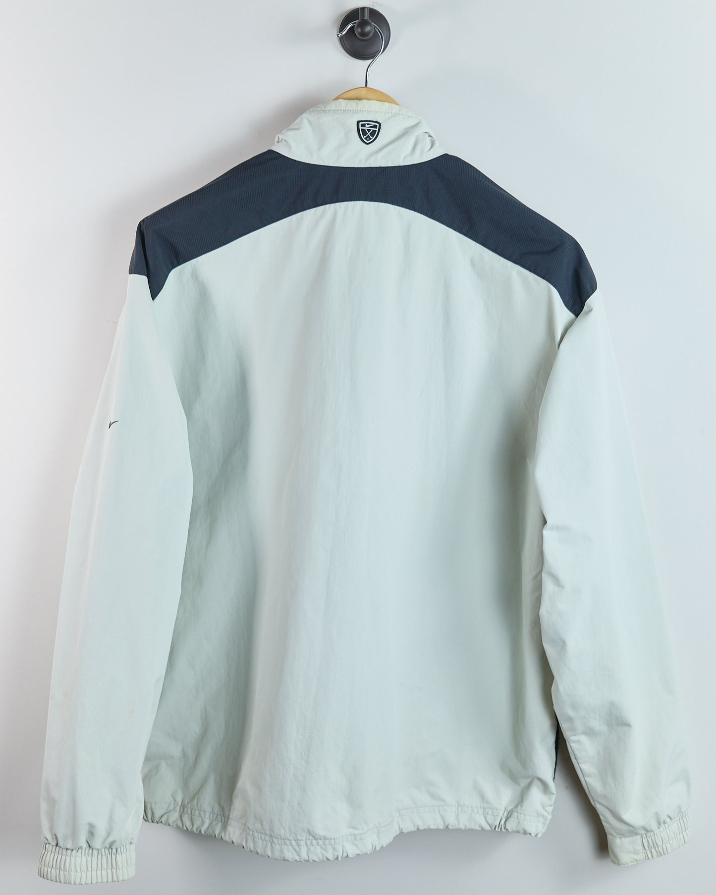 90s Nike Golf White/Black Quarter Zip Windbreaker (L)