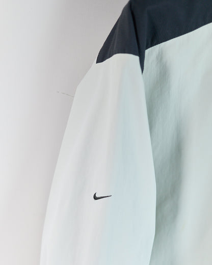 90s Nike Golf White/Black Quarter Zip Windbreaker (L)