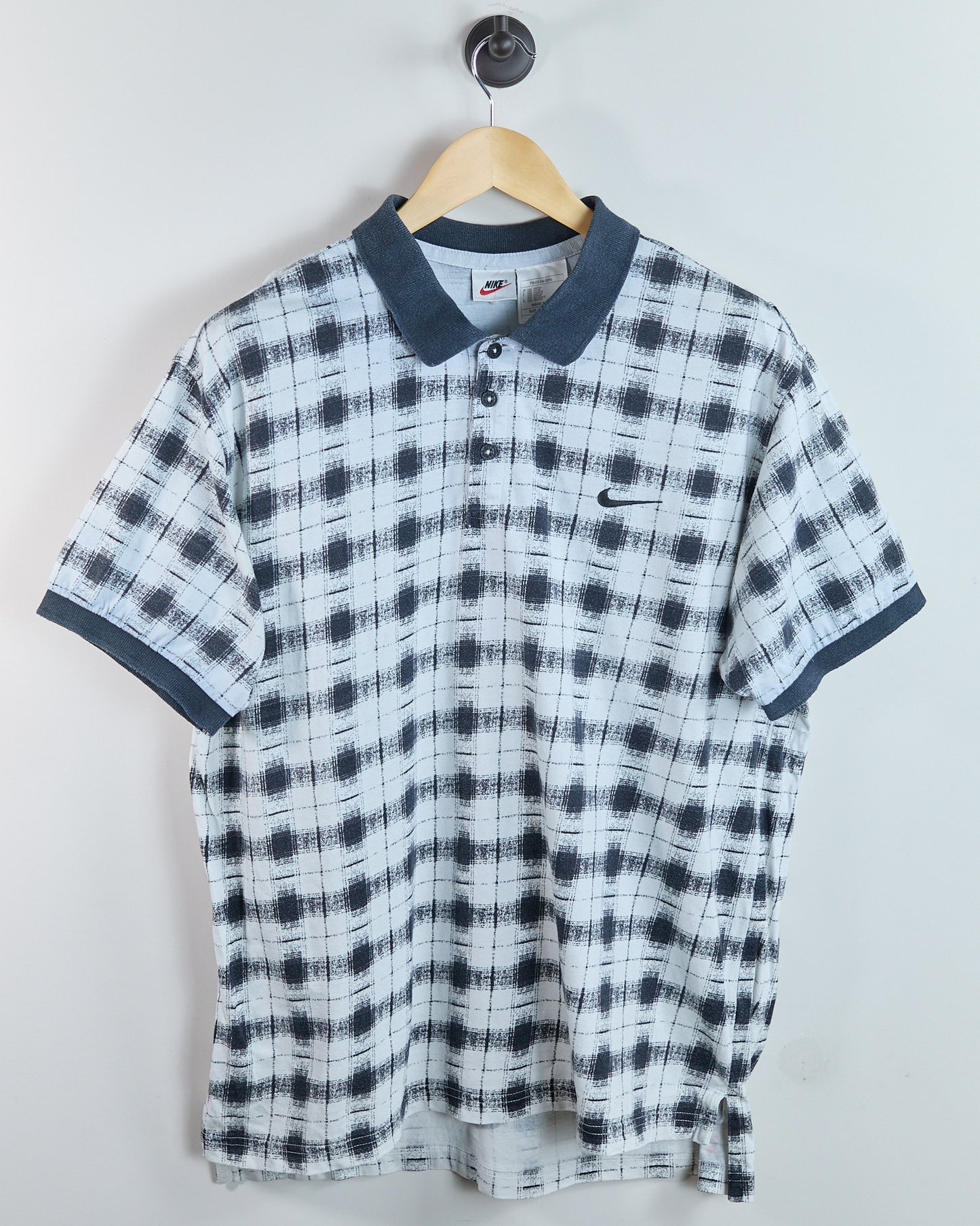 80s Nike Golf White/Black Polo (L)