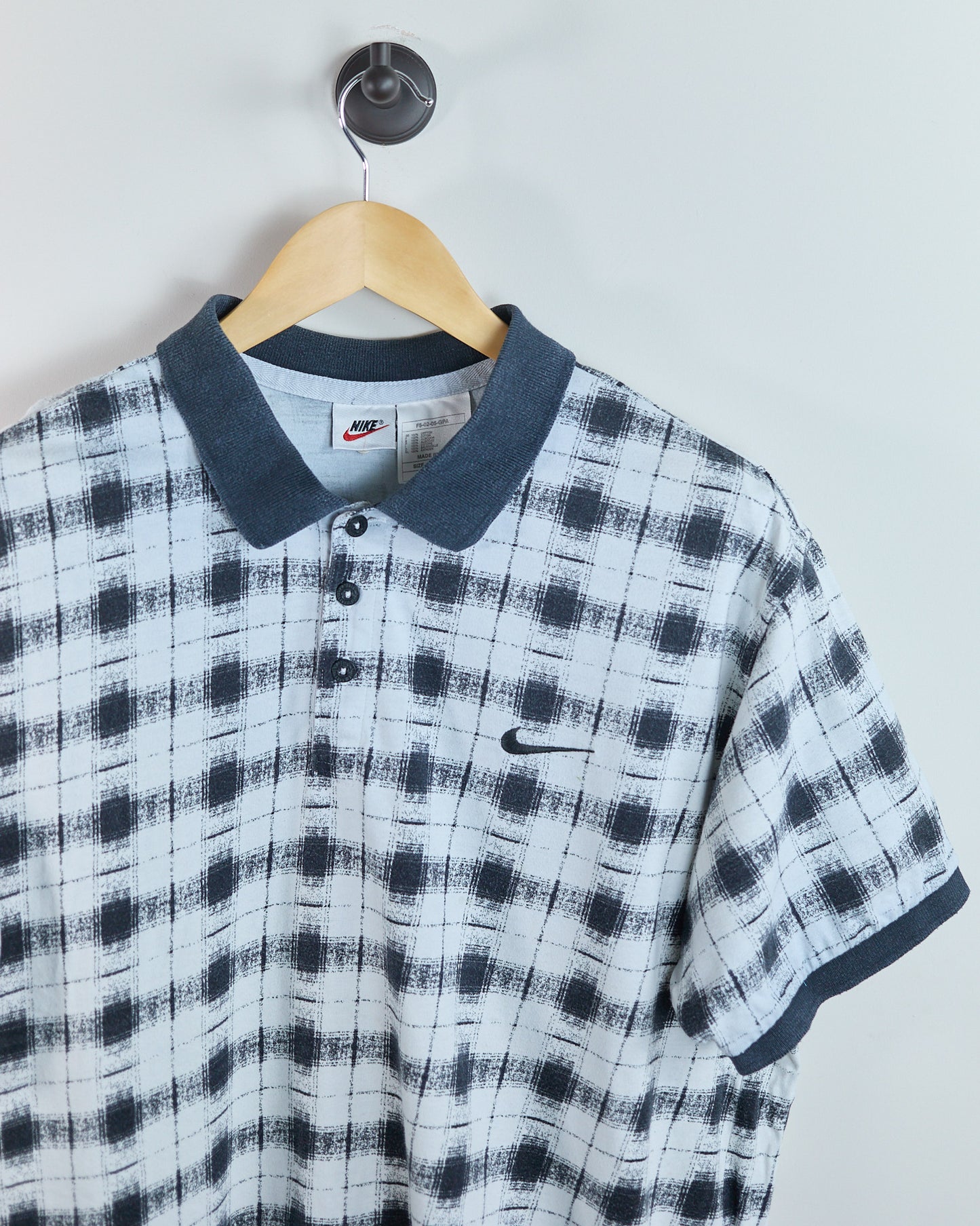 80s Nike Golf White/Black Polo (L)