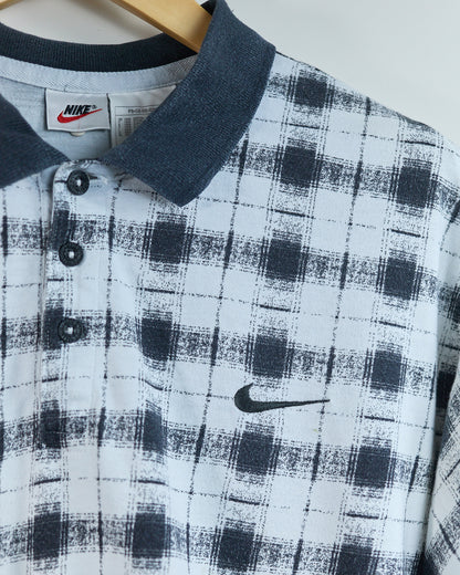 80s Nike Golf White/Black Polo (L)