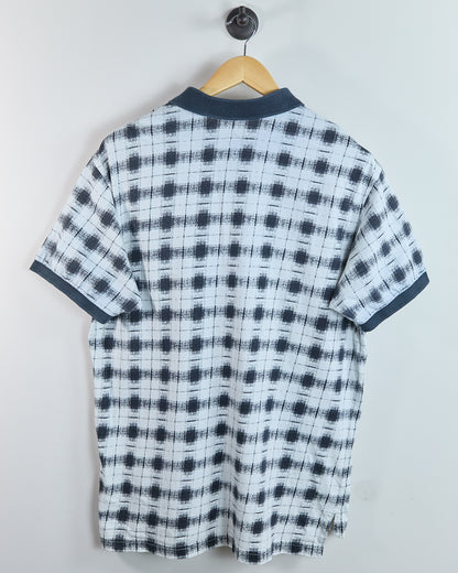 80s Nike Golf White/Black Polo (L)