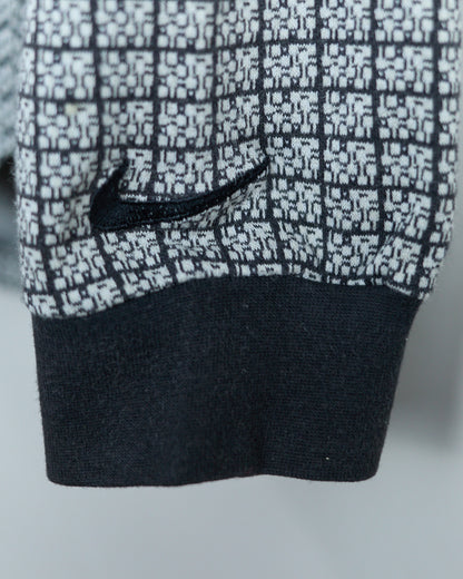 90s Nike Golf Black/White Long Sleeve Polo (M)