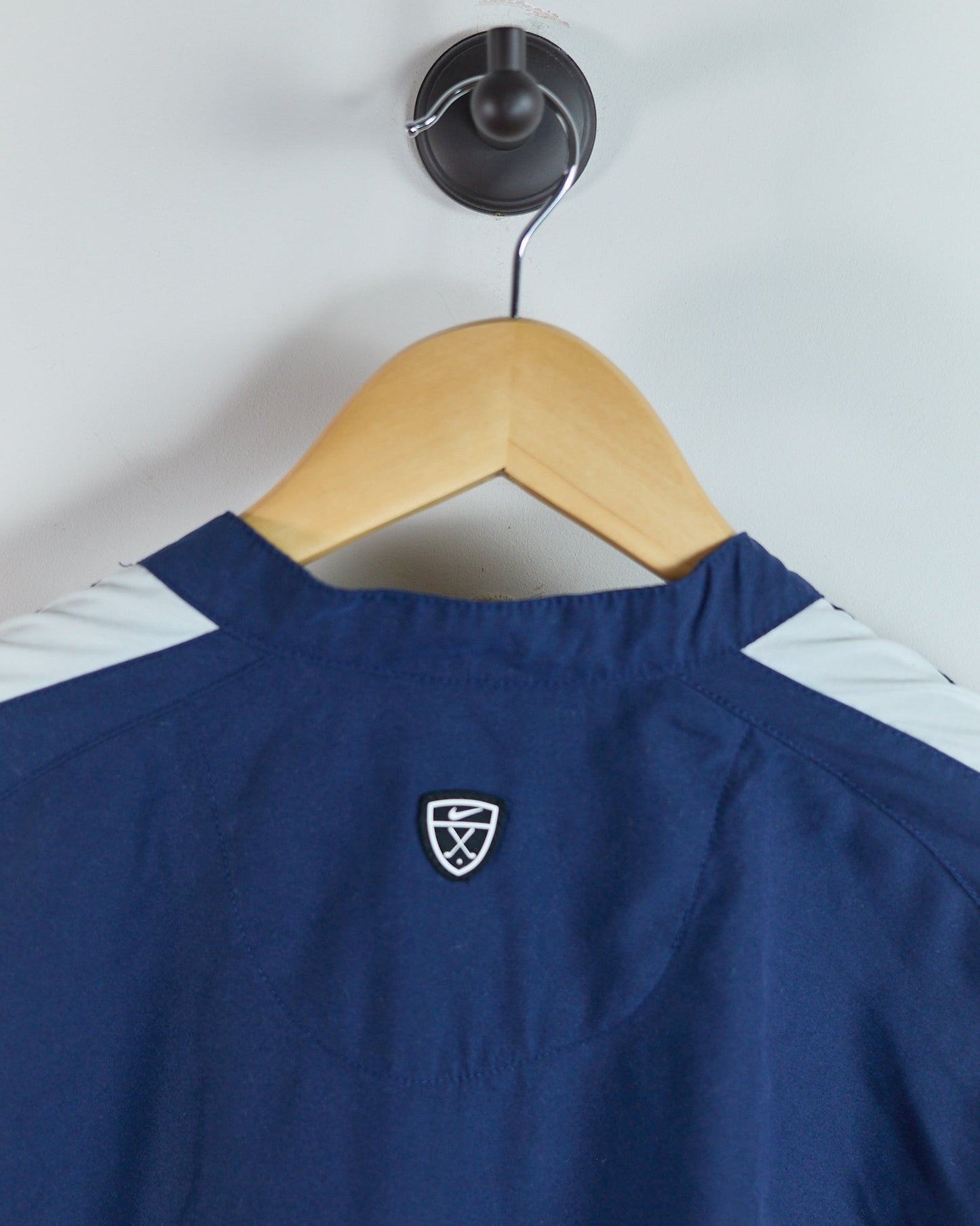 90s Nike Golf Blue/White Quarter Zip Windbreaker (L)