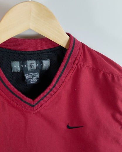 90s Nike Golf Red/Black V Neck Windbreaker Vest (S)