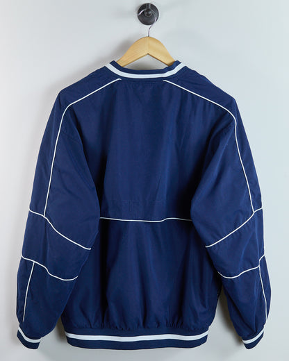 90s Nike Golf Dark Blue/White V Neck Windbreaker (M)