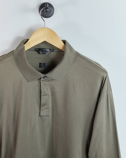 Early 00s Nike Golf Green Long Sleeve Polo (XL)