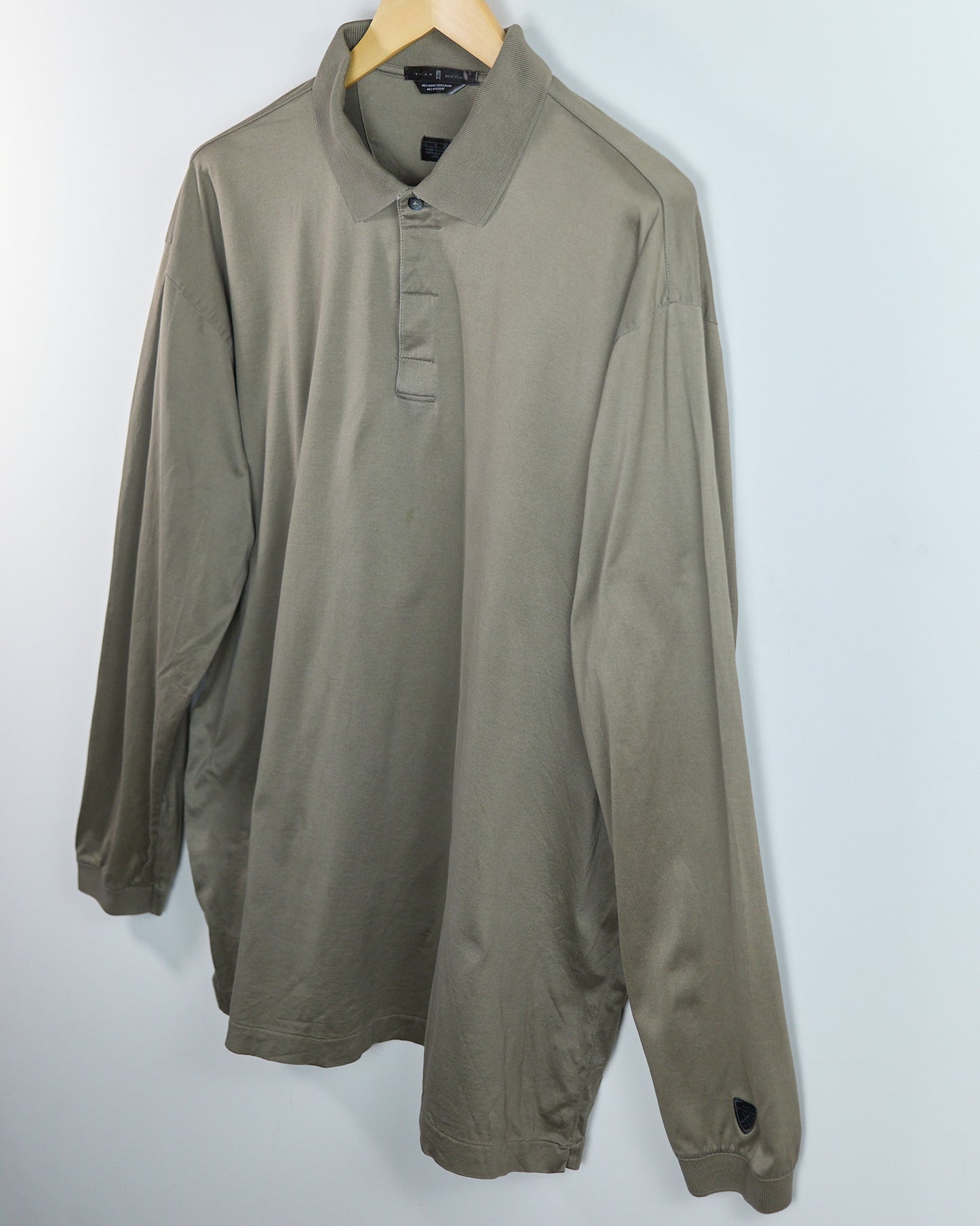 Early 00s Nike Golf Green Long Sleeve Polo (XL)