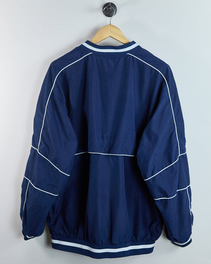 90s Nike Golf Blue/White V Neck Windbreaker (XL)