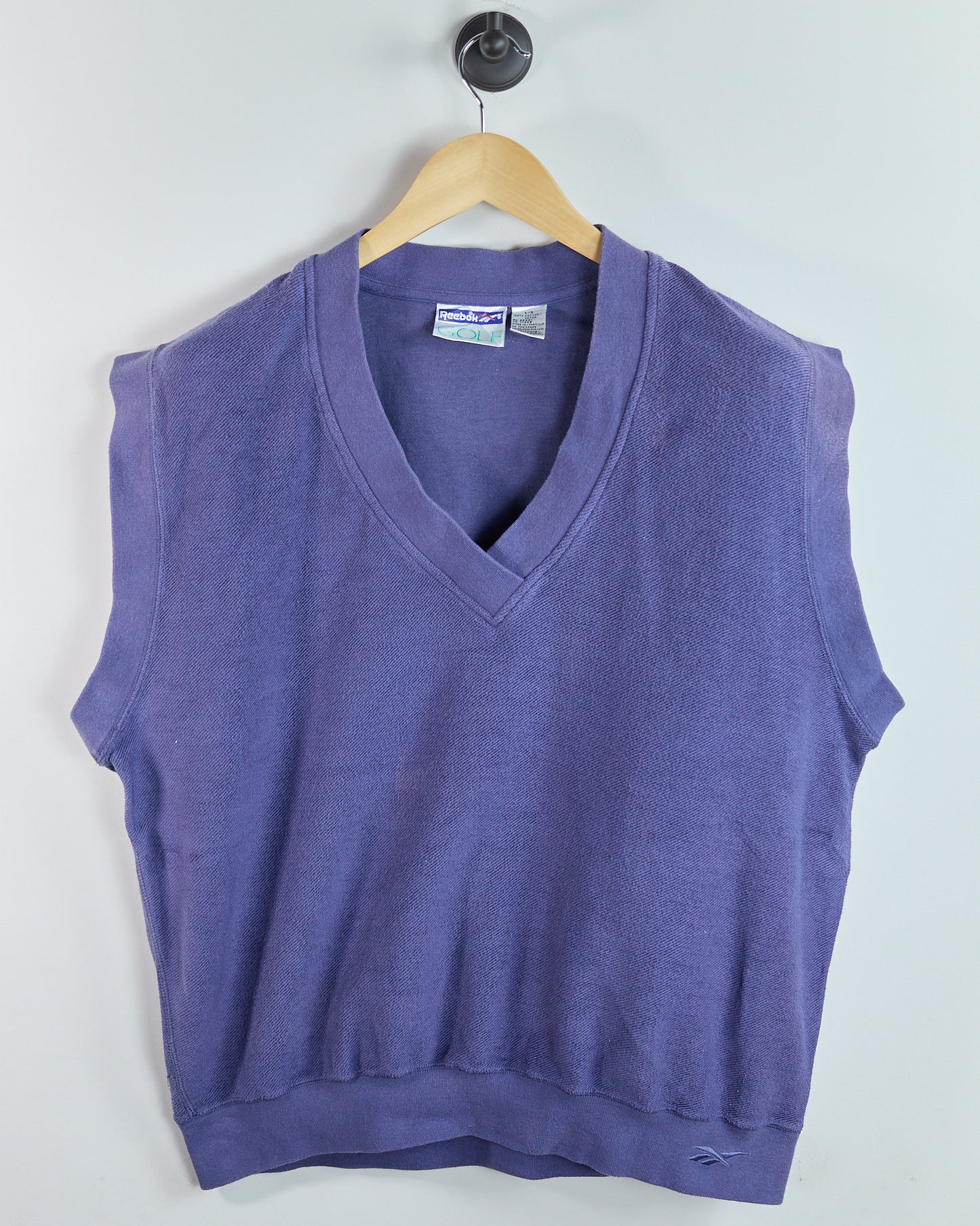 90s Reebok Dusty Purple V Neck Vest (L)