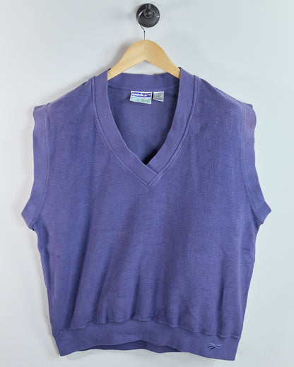 90s Reebok Dusty Purple V Neck Vest (L)