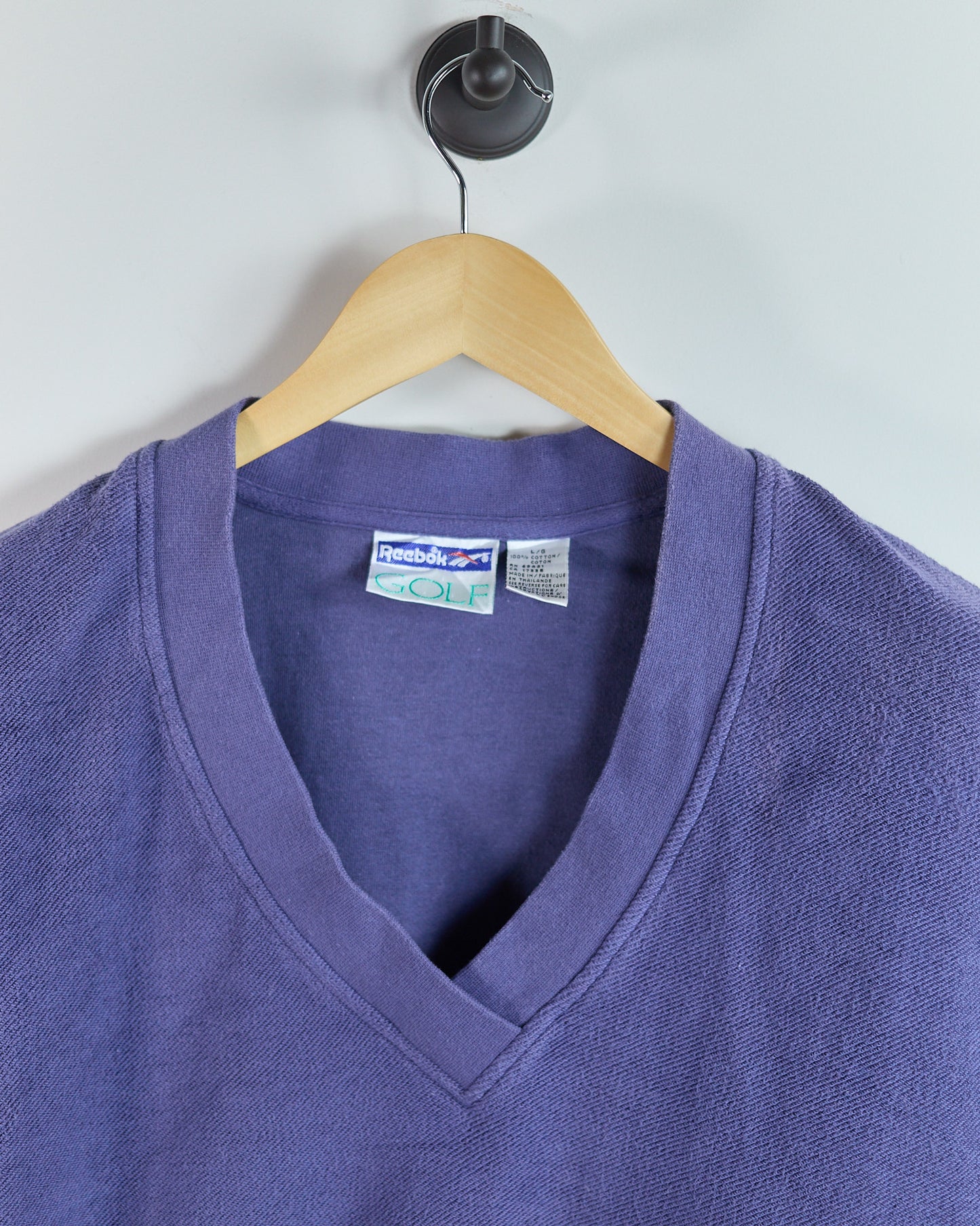 90s Reebok Dusty Purple V Neck Vest (L)