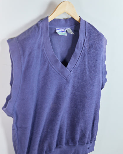 90s Reebok Dusty Purple V Neck Vest (L)