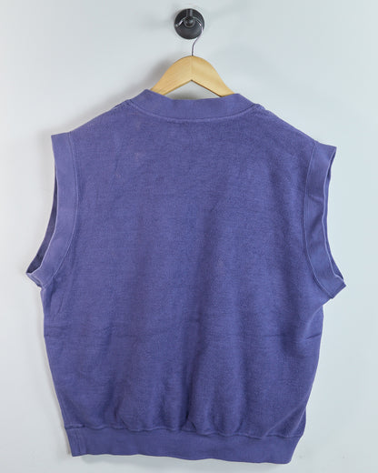 90s Reebok Dusty Purple V Neck Vest (L)