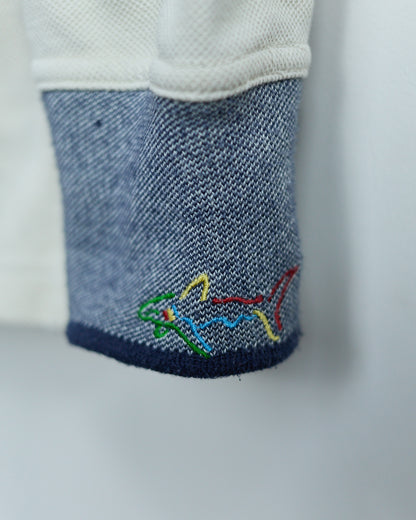 90s Greg Norman Cream Long Sleeve Polo (M)