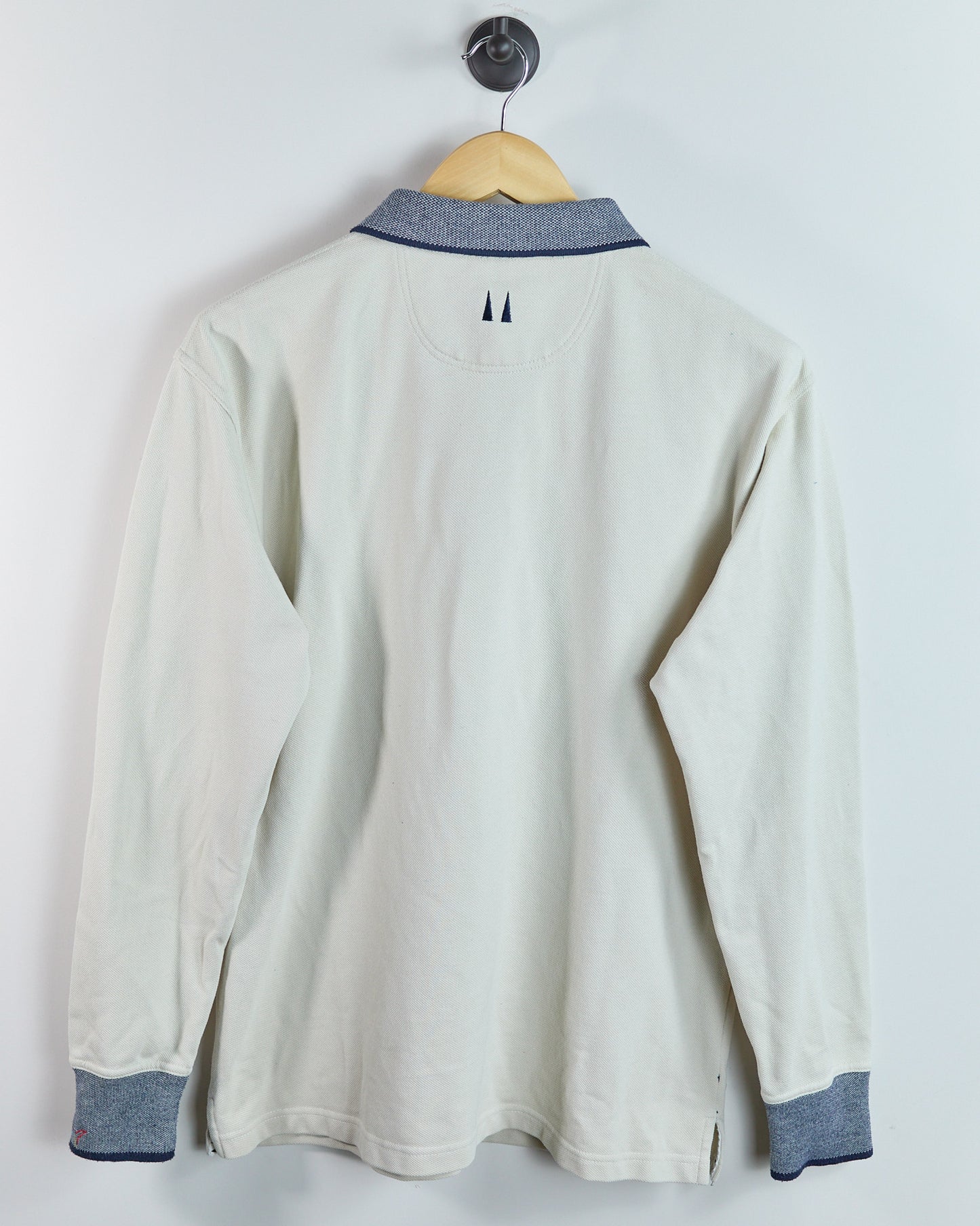 90s Greg Norman Cream Long Sleeve Polo (M)