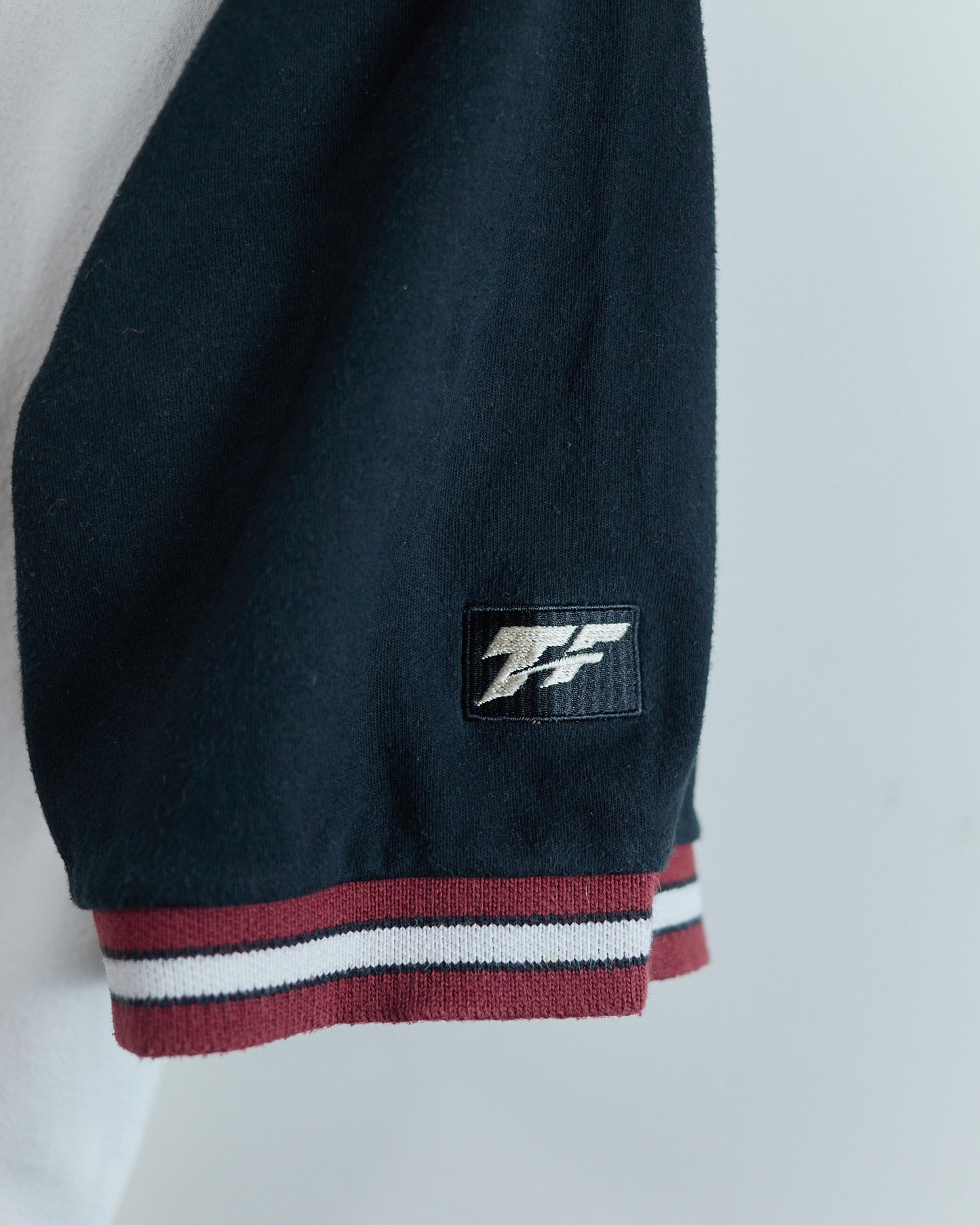 80s TopFlite White/Black Polo (M)
