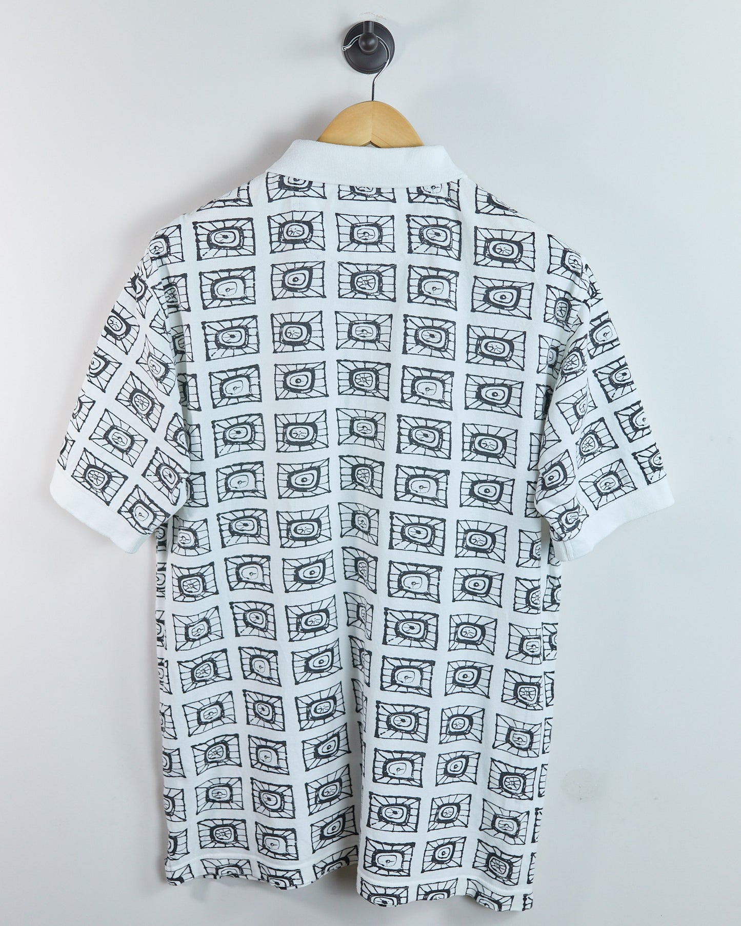 90s Greg Norman White/Black Polo (M)