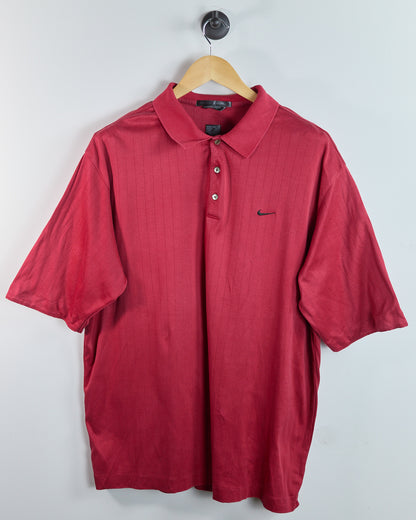 90s Nike Golf Tiger Woods Red Polo (XL)