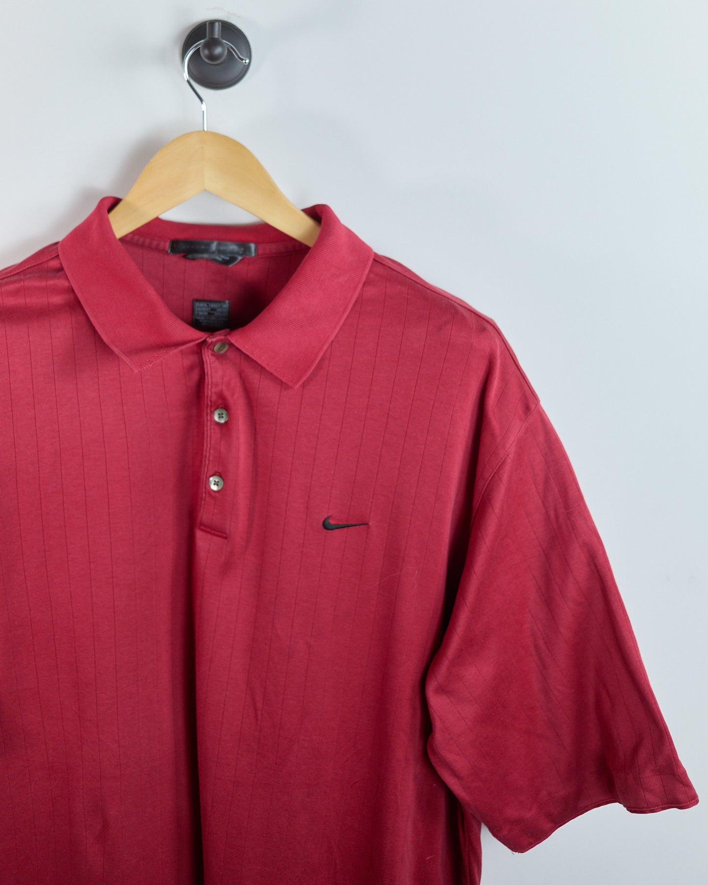 90s Nike Golf Tiger Woods Red Polo (XL)