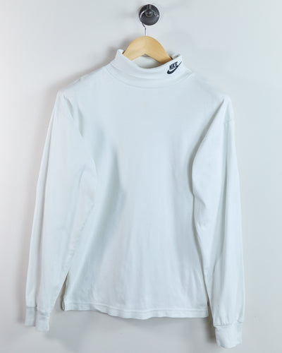 80s Nike Golf White Long Sleeve Turtle Neck (S)