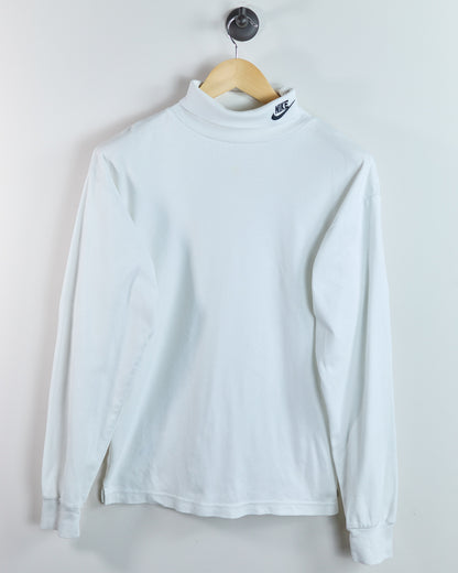 80s Nike Golf White Long Sleeve Turtle Neck (S)