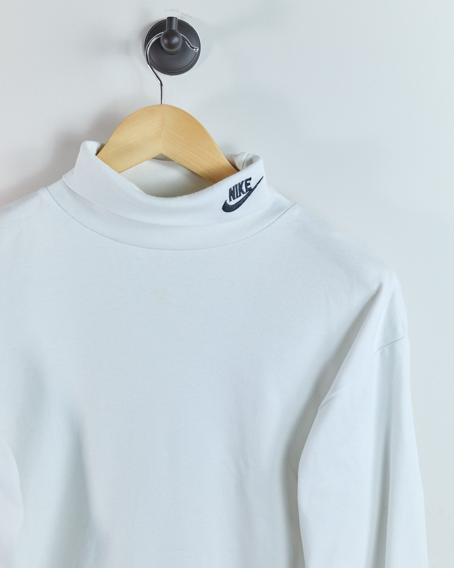 80s Nike Golf White Long Sleeve Turtle Neck (S)