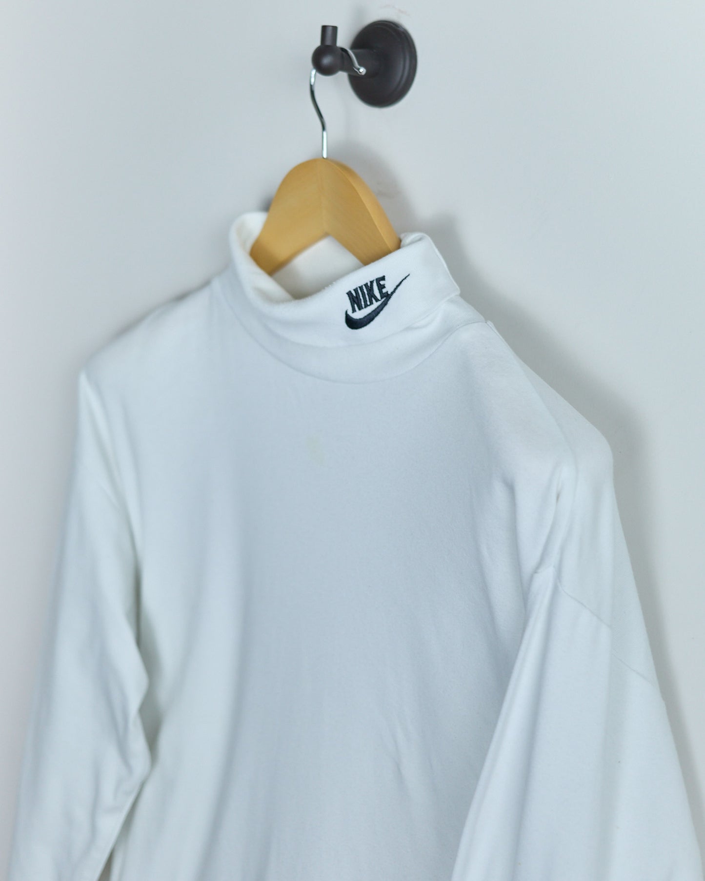80s Nike Golf White Long Sleeve Turtle Neck (S)