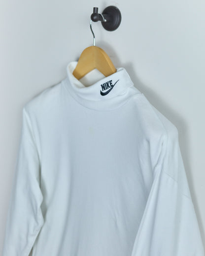 80s Nike Golf White Long Sleeve Turtle Neck (S)