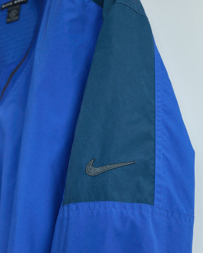 80s to early 90s Nike Golf Blue V Neck Windbreaker (L)