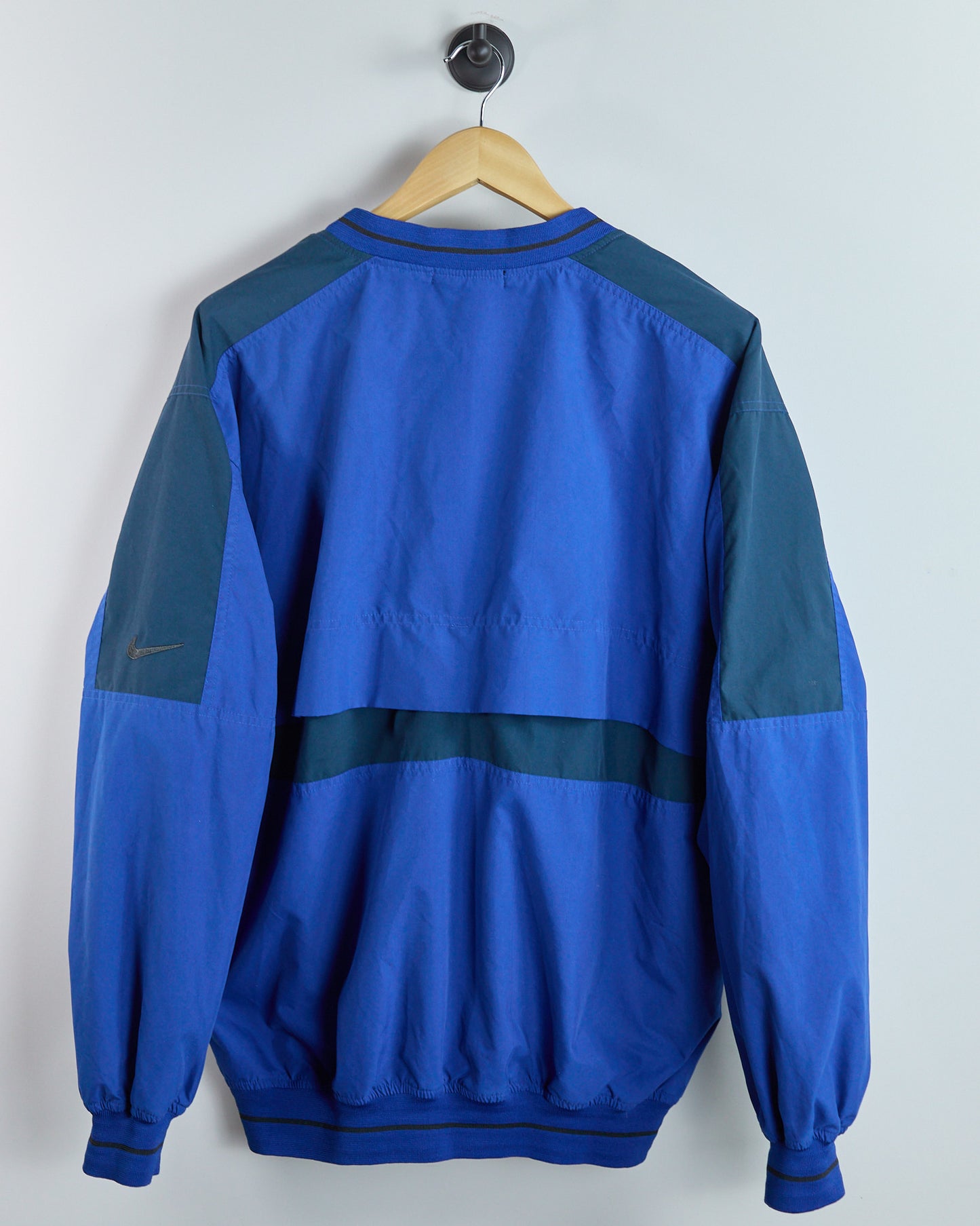 80s to early 90s Nike Golf Blue V Neck Windbreaker (L)