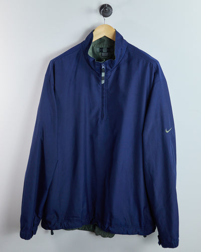 90s to 00s Nike Golf Blue Quarter Zip Windbreaker (XL)