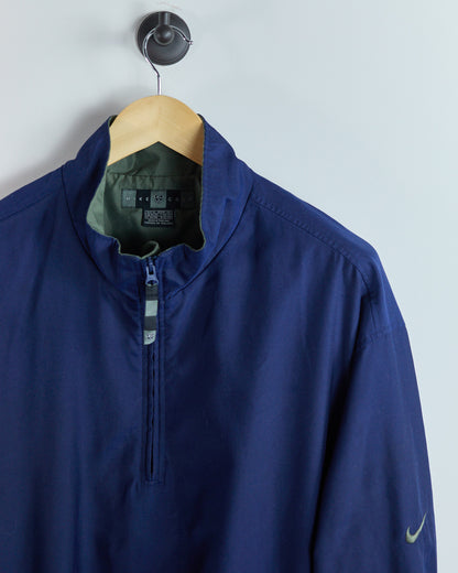 90s to 00s Nike Golf Blue Quarter Zip Windbreaker (XL)