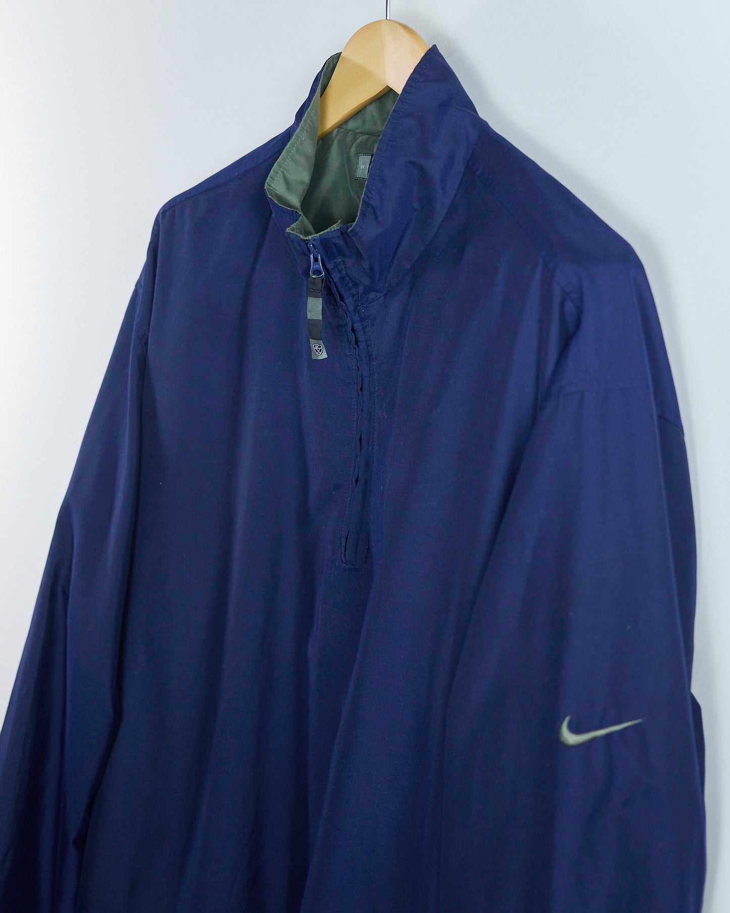 90s to 00s Nike Golf Blue Quarter Zip Windbreaker (XL)