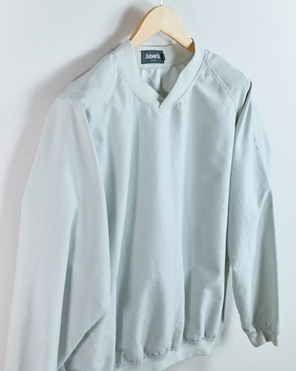 90s Ashworth Cream V Neck Windbreaker (M)