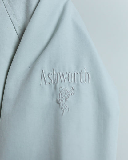 90s Ashworth Cream V Neck Windbreaker (M)