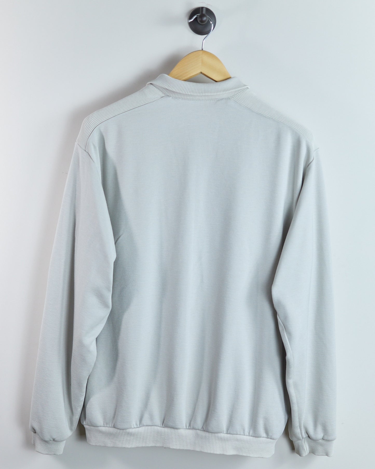 90s Nike Golf Cream/White Quarter Zip Reversible Jumper (XL)
