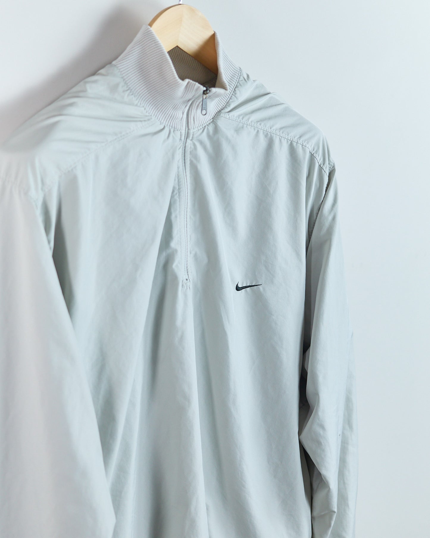 90s Nike Golf Cream/White Quarter Zip Reversible Jumper (XL)