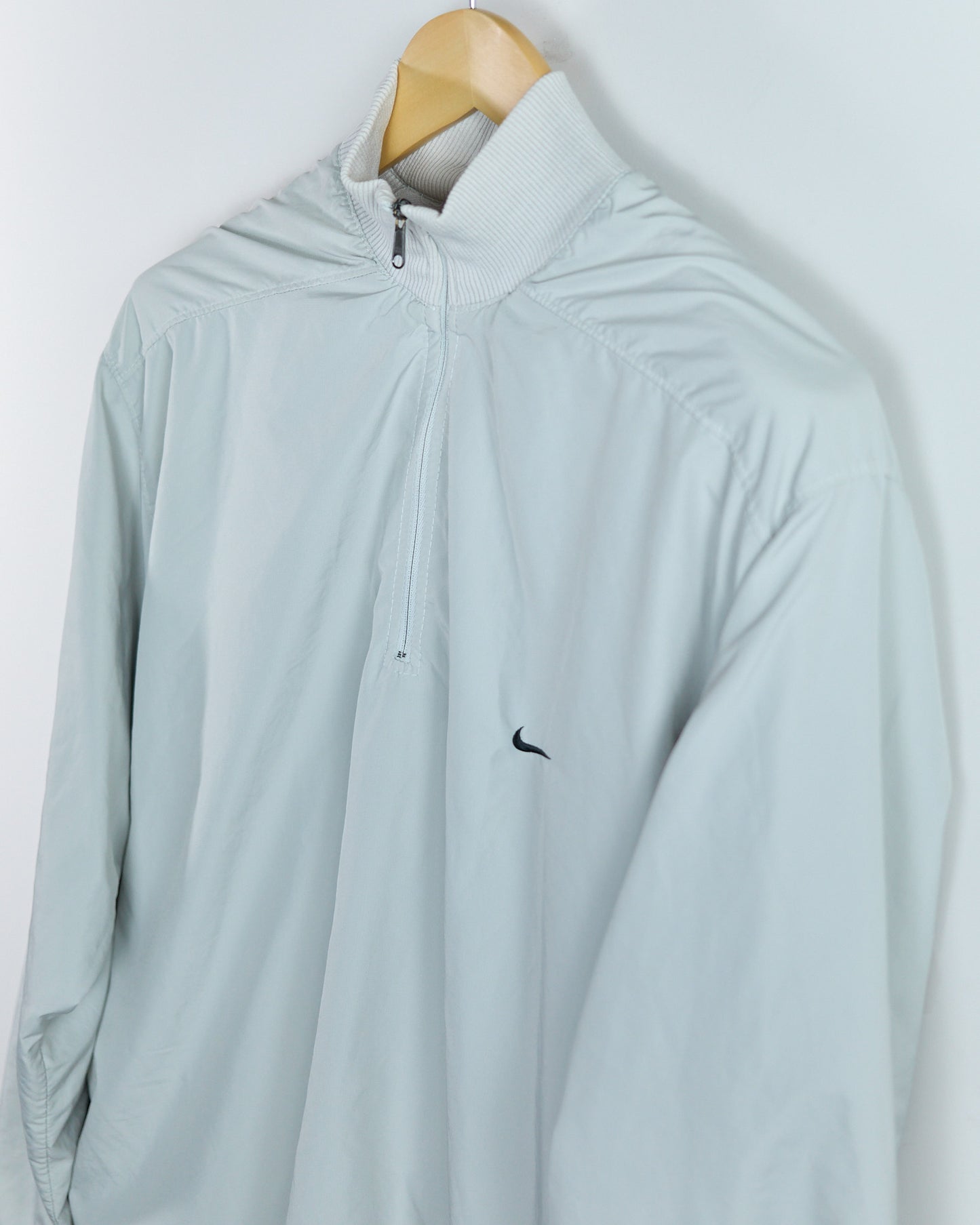 90s Nike Golf Cream/White Quarter Zip Reversible Jumper (XL)