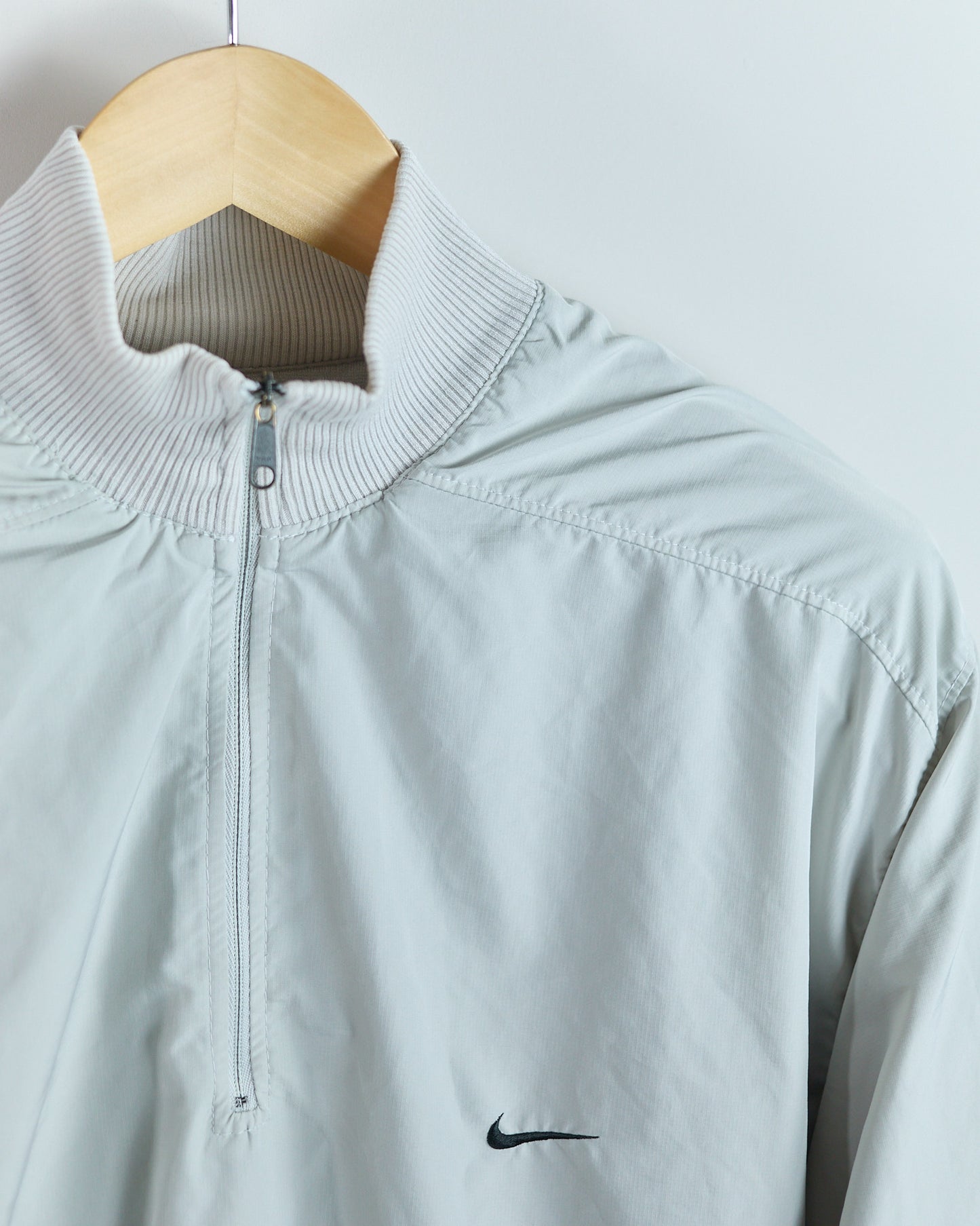 90s Nike Golf Cream/White Quarter Zip Reversible Jumper (XL)